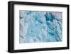 Blue ice in a wall of Lilliehook Glacier. Lilliehookfjorden, Spitsbergen Island, Norway.-Sergio Pitamitz-Framed Photographic Print