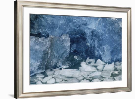 Blue Ice, Perito Moreno Glacier, Los Glaciares National Park, Argentina.-Adam Jones-Framed Premium Photographic Print