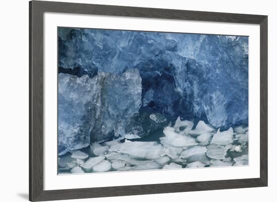 Blue Ice, Perito Moreno Glacier, Los Glaciares National Park, Argentina.-Adam Jones-Framed Premium Photographic Print