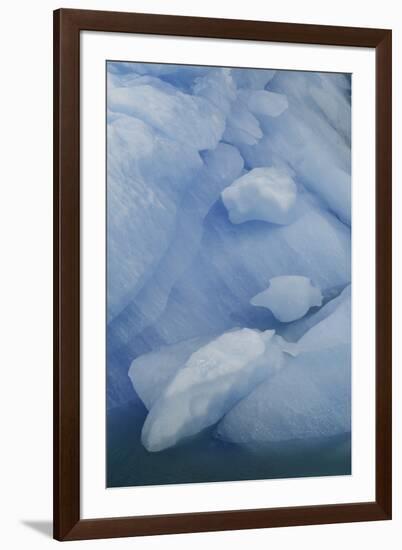 Blue Ice, Perito Moreno Glacier, Los Glaciares National Park, Argentina.-Adam Jones-Framed Premium Photographic Print