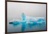 Blue iceberg in the fjord of Narsarsuaq, Greenland-Keren Su-Framed Photographic Print