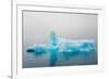 Blue iceberg in the fjord of Narsarsuaq, Greenland-Keren Su-Framed Photographic Print