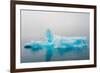 Blue iceberg in the fjord of Narsarsuaq, Greenland-Keren Su-Framed Photographic Print