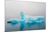 Blue iceberg in the fjord of Narsarsuaq, Greenland-Keren Su-Mounted Photographic Print