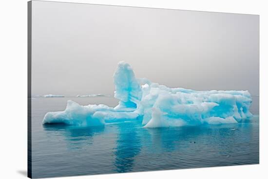 Blue iceberg in the fjord of Narsarsuaq, Greenland-Keren Su-Stretched Canvas