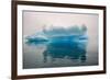 Blue iceberg in the fjord of Narsarsuaq, Greenland-Keren Su-Framed Photographic Print