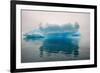 Blue iceberg in the fjord of Narsarsuaq, Greenland-Keren Su-Framed Photographic Print