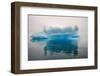 Blue iceberg in the fjord of Narsarsuaq, Greenland-Keren Su-Framed Photographic Print