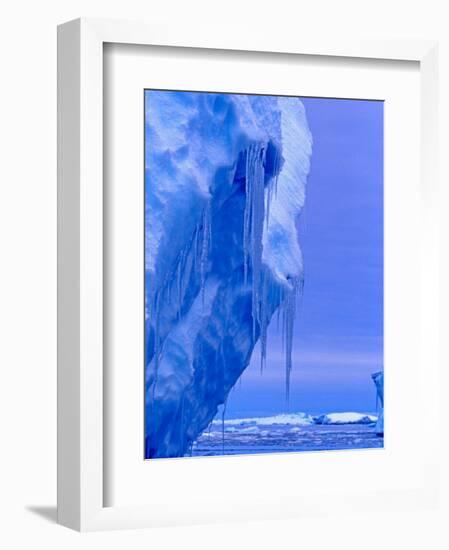 Blue Icebergs, Antarctica-Joe Restuccia III-Framed Photographic Print