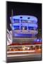 Blue Illuminated Hotel at Night, Ocean Drive, Miami South Beach, Art Deco District, Florida, Usa-Axel Schmies-Mounted Photographic Print