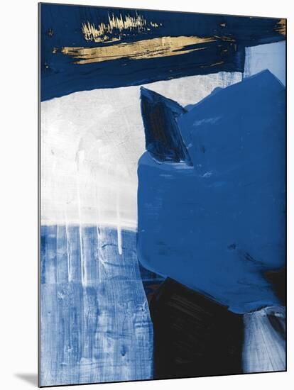 Blue in Gold II-null-Mounted Art Print