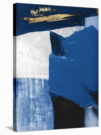 Blue in Gold II-null-Stretched Canvas