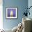 Blue Iris Abstract No 2-Shams Rasheed-Framed Giclee Print displayed on a wall