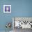 Blue Iris Abstract No 2-Shams Rasheed-Limited Edition displayed on a wall