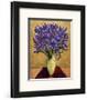 Blue Iris Bouquet-Shelly Bartek-Framed Art Print