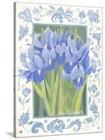 Blue Iris-Jennifer Abbott-Stretched Canvas