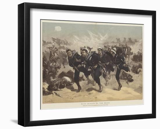 Blue Jackets to the Front-William Heysham Overend-Framed Giclee Print