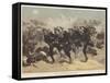 Blue Jackets to the Front-William Heysham Overend-Framed Stretched Canvas