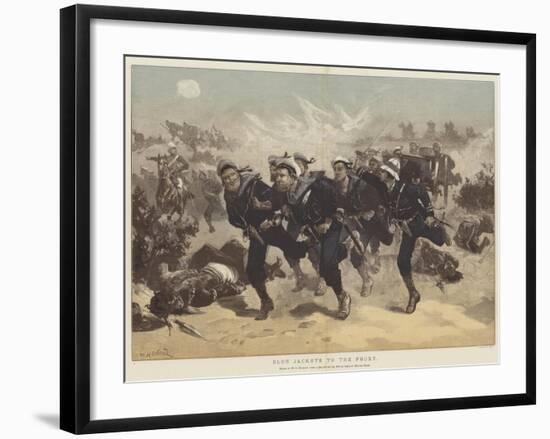 Blue Jackets to the Front-William Heysham Overend-Framed Giclee Print