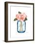 Blue Jar Magnolia-Amanda Greenwood-Framed Art Print