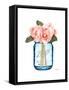 Blue Jar Magnolia-Amanda Greenwood-Framed Stretched Canvas