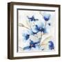 Blue Jardin I-Eva Watts-Framed Art Print