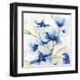 Blue Jardin I-Eva Watts-Framed Art Print