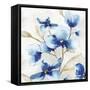 Blue Jardin I-Eva Watts-Framed Stretched Canvas