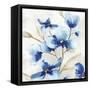 Blue Jardin I-Eva Watts-Framed Stretched Canvas