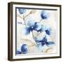 Blue Jardin II-Eva Watts-Framed Art Print