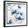 Blue Jardin II-Eva Watts-Framed Art Print