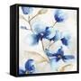 Blue Jardin II-Eva Watts-Framed Stretched Canvas