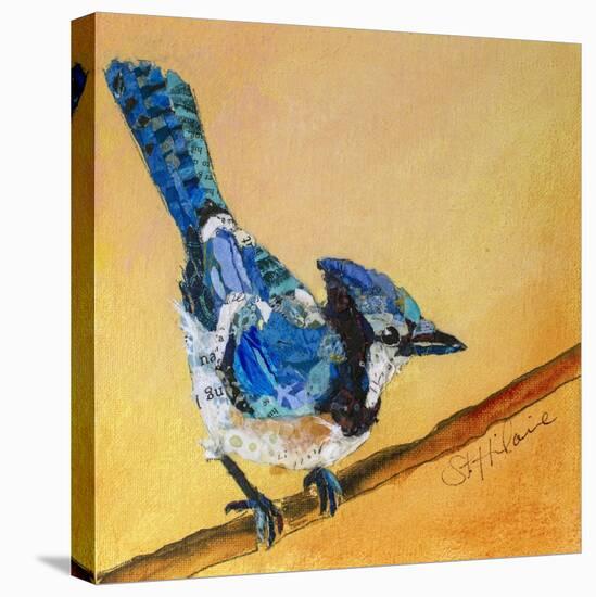 Blue Jay Blessing-Elizabeth St. Hilaire-Stretched Canvas