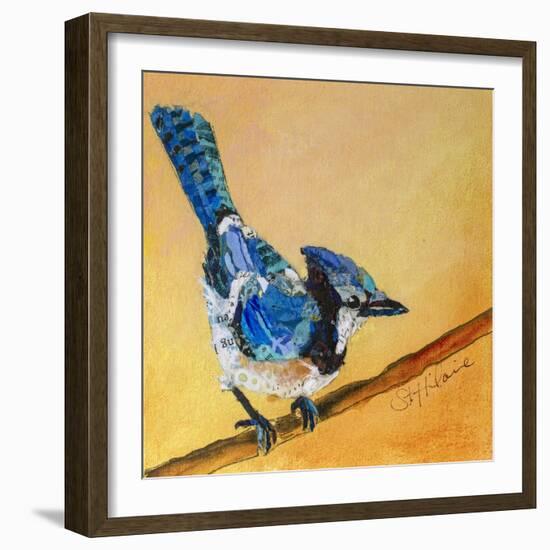 Blue Jay Blessing-Elizabeth St. Hilaire-Framed Art Print