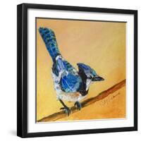 Blue Jay Blessing-Elizabeth St. Hilaire-Framed Art Print