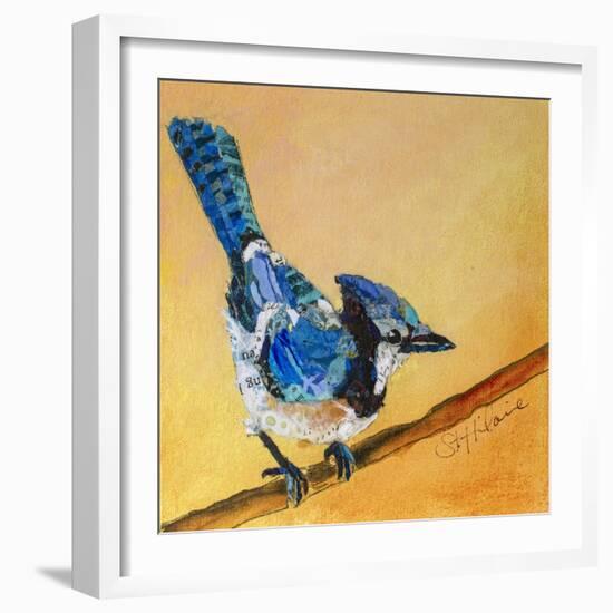 Blue Jay Blessing-Elizabeth St. Hilaire-Framed Art Print