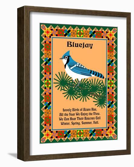 Blue Jay Quilt-Mark Frost-Framed Giclee Print