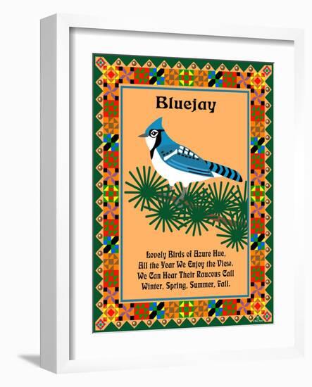 Blue Jay Quilt-Mark Frost-Framed Giclee Print