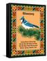 Blue Jay Quilt-Mark Frost-Framed Stretched Canvas