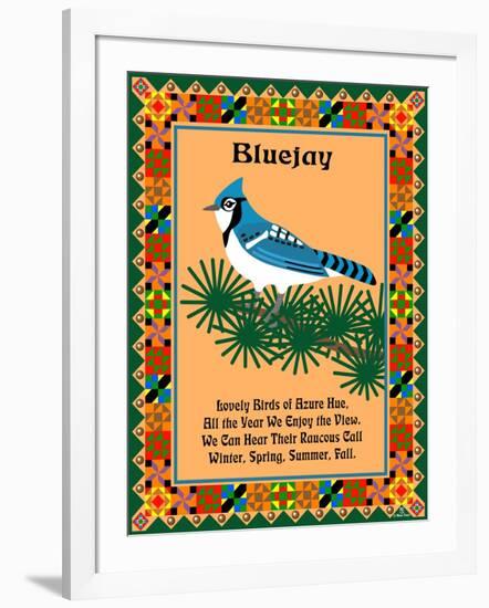 Blue Jay Quilt-Mark Frost-Framed Giclee Print