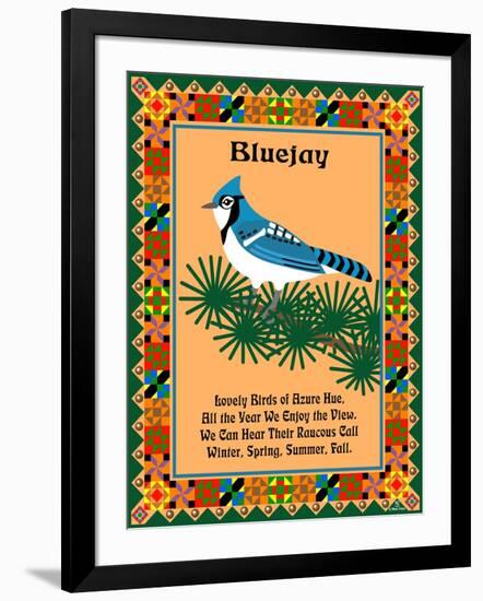 Blue Jay Quilt-Mark Frost-Framed Giclee Print