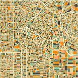 San Francisco Map-Blue Jazzberry-Art Print