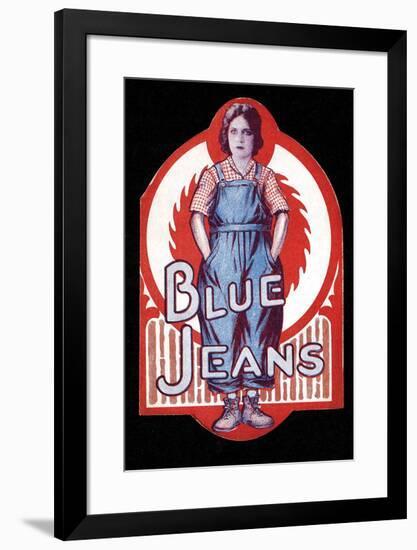 Blue Jeans - 1917-null-Framed Giclee Print