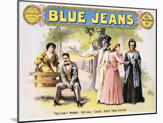 Blue Jeans Poster-null-Mounted Giclee Print