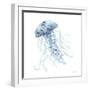 Blue Jelly Fish-Patti Bishop-Framed Art Print