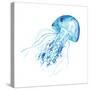 Blue Jellyfish-Sara Berrenson-Stretched Canvas