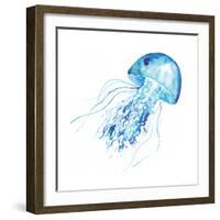 Blue Jellyfish-Sara Berrenson-Framed Art Print