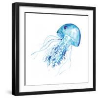 Blue Jellyfish-Sara Berrenson-Framed Art Print