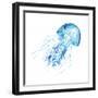 Blue Jellyfish-Sara Berrenson-Framed Art Print