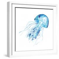 Blue Jellyfish-Sara Berrenson-Framed Art Print
